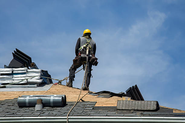 Professional Metal Roofing technician working in Grant, MI